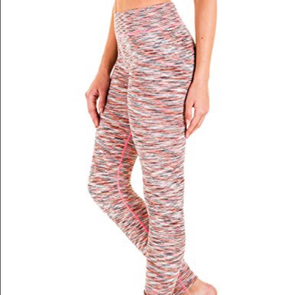 Tri-Color Leggings In Pink